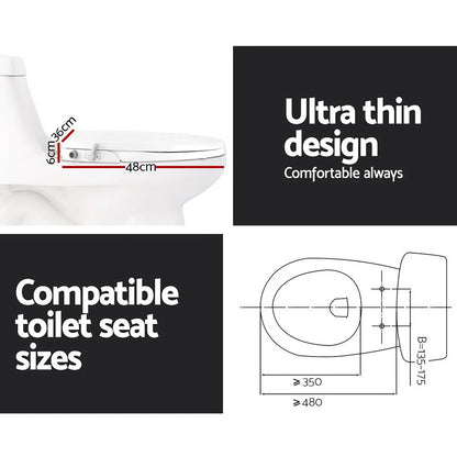 Cefito Non Electric Bidet Toilet Seat Cover Auto Water Spray Wash Knob Control - Mekamart Australia