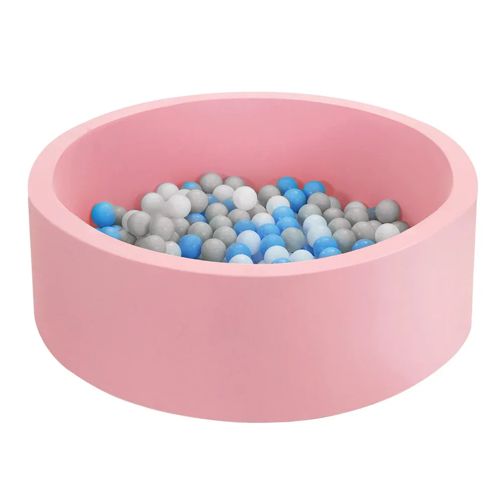Keezi Kids Ball Pit 90x30cm Ocean Foam Play Pool Barrier Toys Children Pink - Mekamart Australia