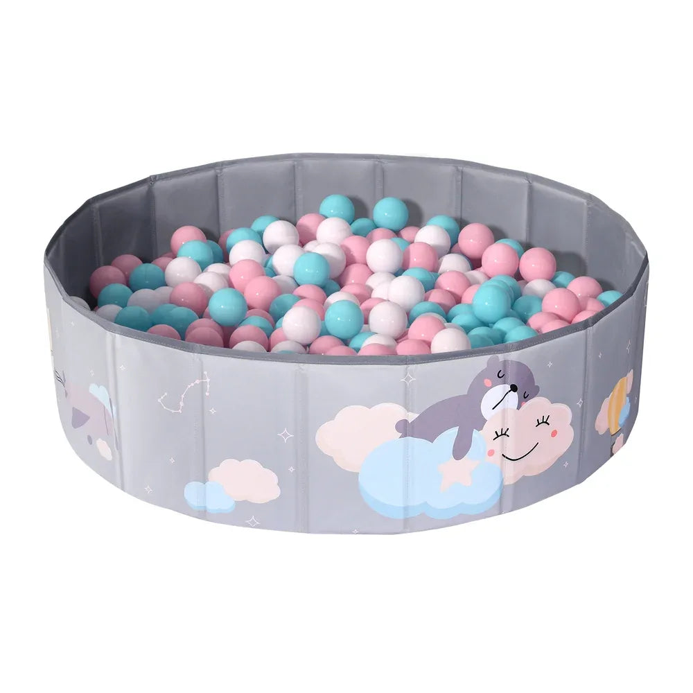 Keezi Kids Ball Pool Pit Toddler Ocean Play Foldable Child Playhouse Storage Bag - Mekamart Australia