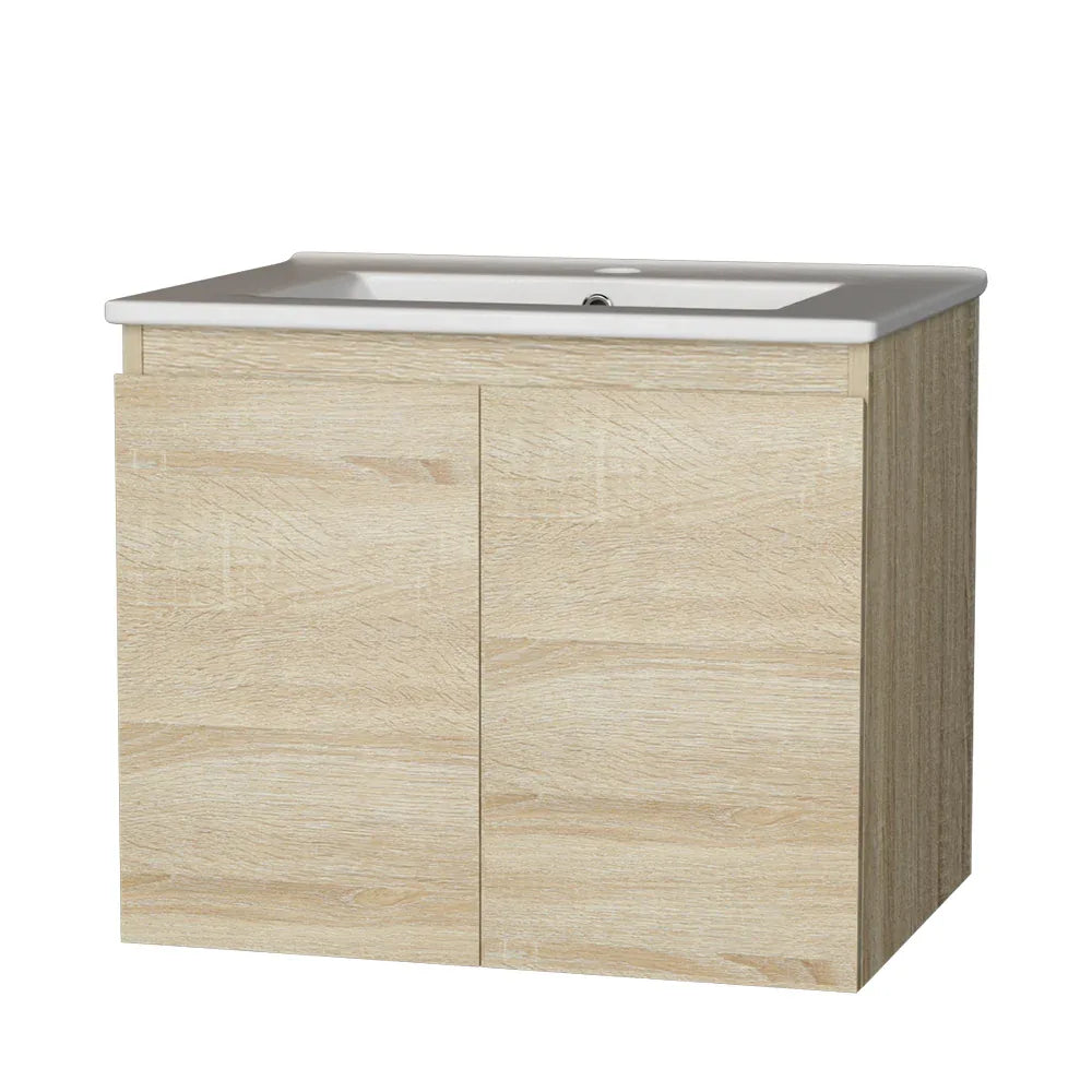 Cefito Vanity Unit 600mm with Basin Oak - Mekamart Australia
