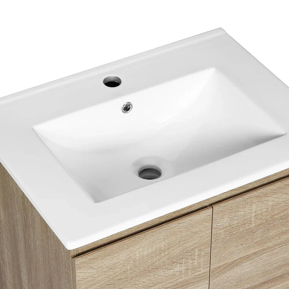 Cefito Vanity Unit 600mm with Basin Oak - Mekamart Australia