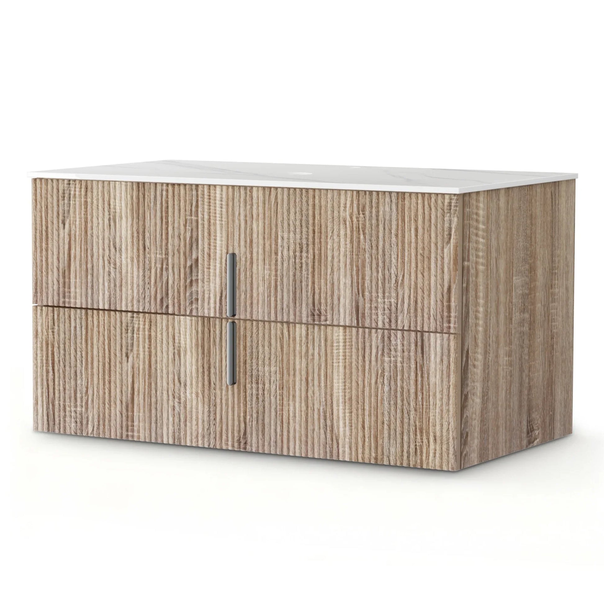 Cefito Vanity Unit 900mm Bathroom Cabinet Storage Wall Hung Timber Front Pine - Mekamart Australia