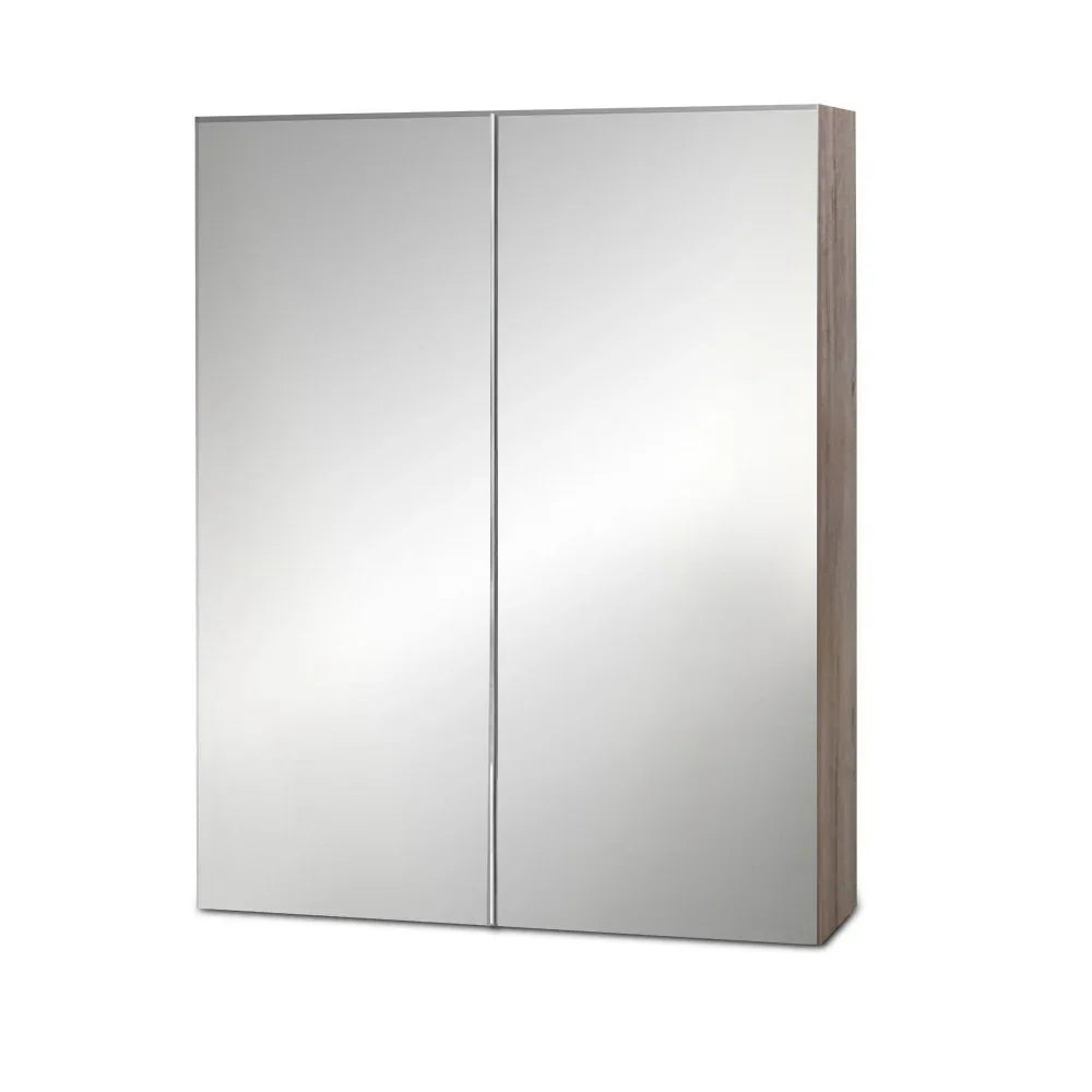 Cefito Bathroom Mirror Cabinet 600x720mm Oak - Mekamart Australia
