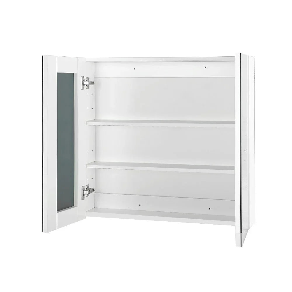 Cefito Bathroom Mirror Cabinet 600x720mm White - Mekamart Australia