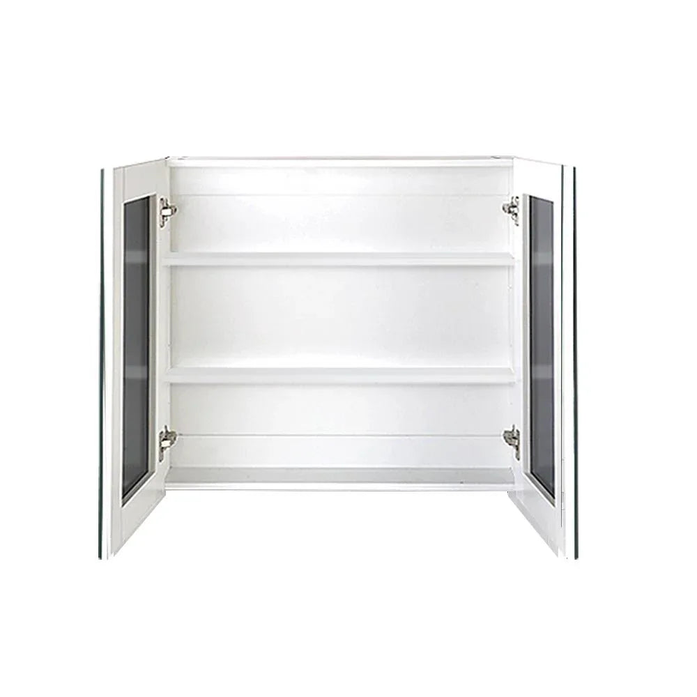 Cefito Bathroom Mirror Cabinet 750x720mm White - Mekamart Australia