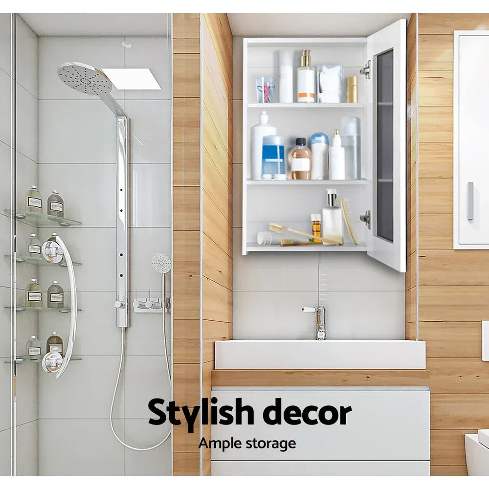 Cefito Bathroom Mirror Cabinet 450x720mm White - Mekamart Australia