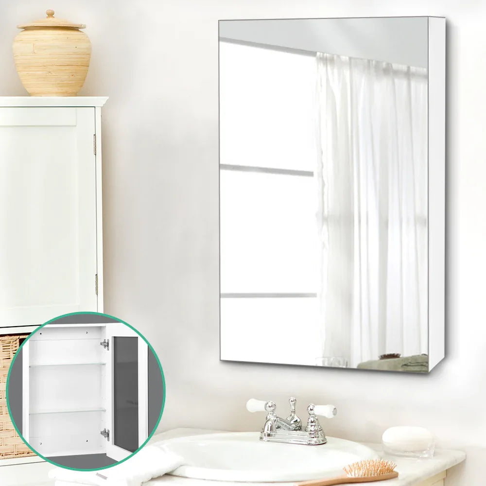 Cefito Bathroom Mirror Cabinet 450x720mm White - Mekamart Australia
