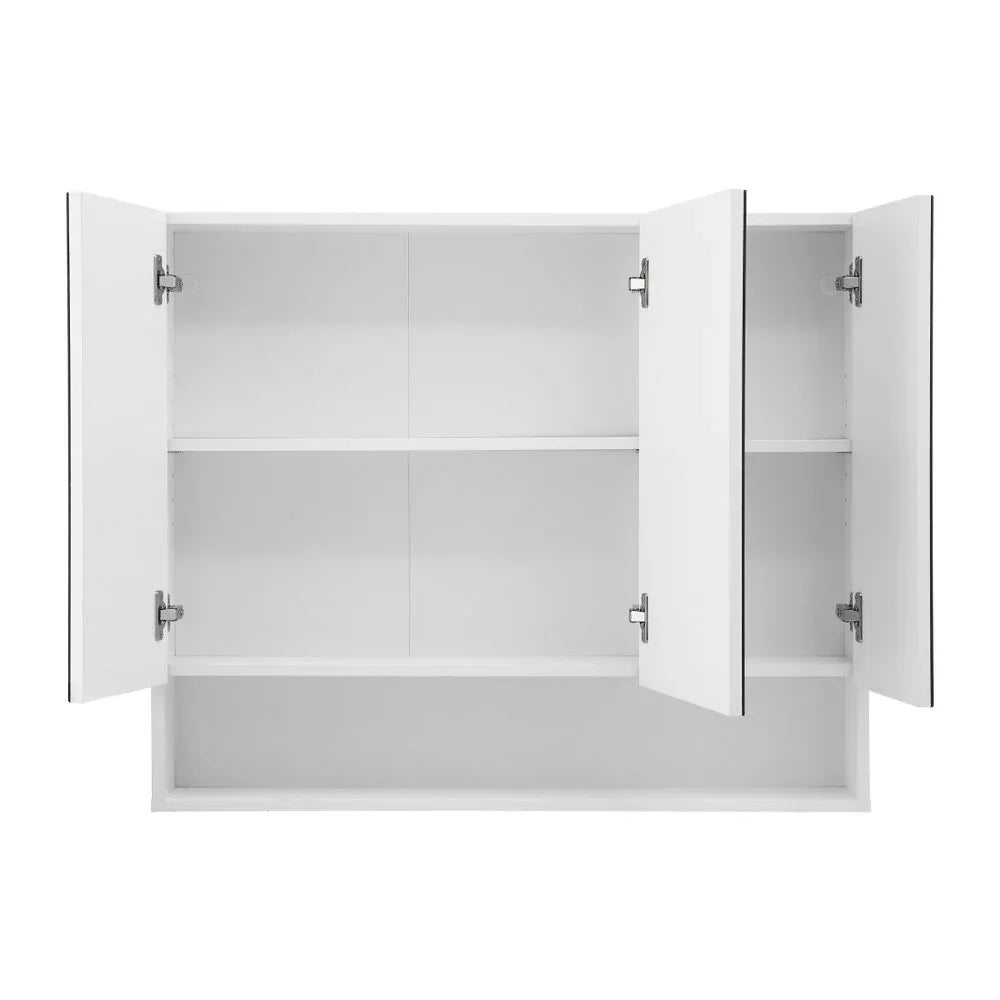 Cefito Bathroom Mirror Cabinet Medicine Adjustable Shelves Wall Hung 900x750mm White - Mekamart Australia