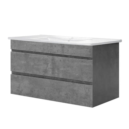Cefito Vanity Unit 915mm with Basin Grey - Mekamart Australia
