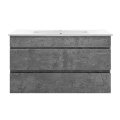 Cefito Vanity Unit 915mm with Basin Grey - Mekamart Australia