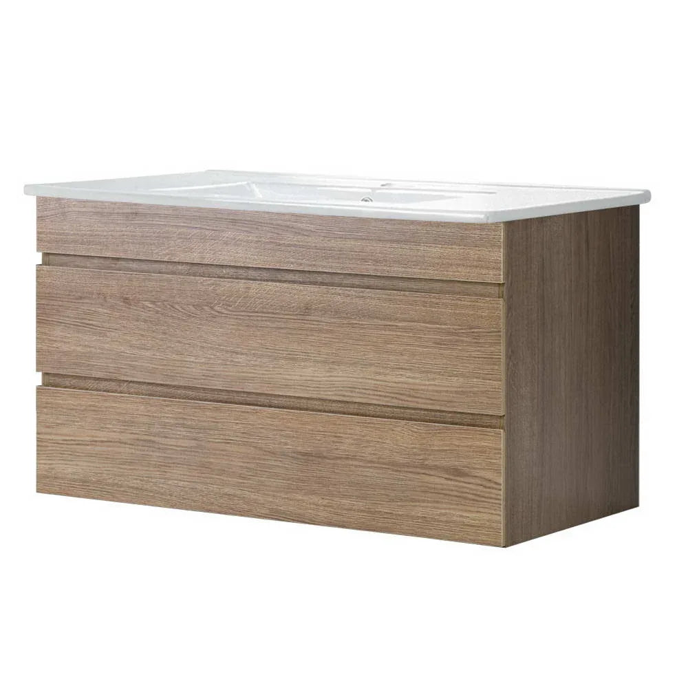 Cefito Vanity Unit 915mm with Basin Oak - Mekamart Australia