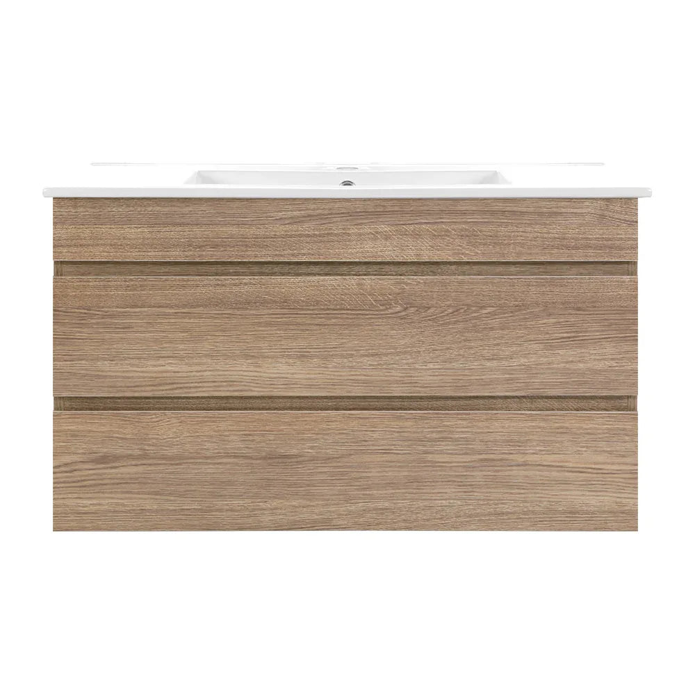 Cefito Vanity Unit 915mm with Basin Oak - Mekamart Australia