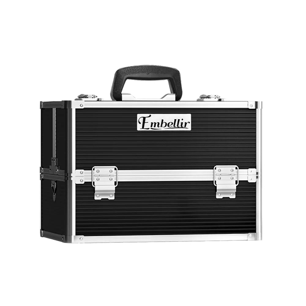 Embellir Portable Cosmetic Beauty Makeup Case- Black - Mekamart Australia