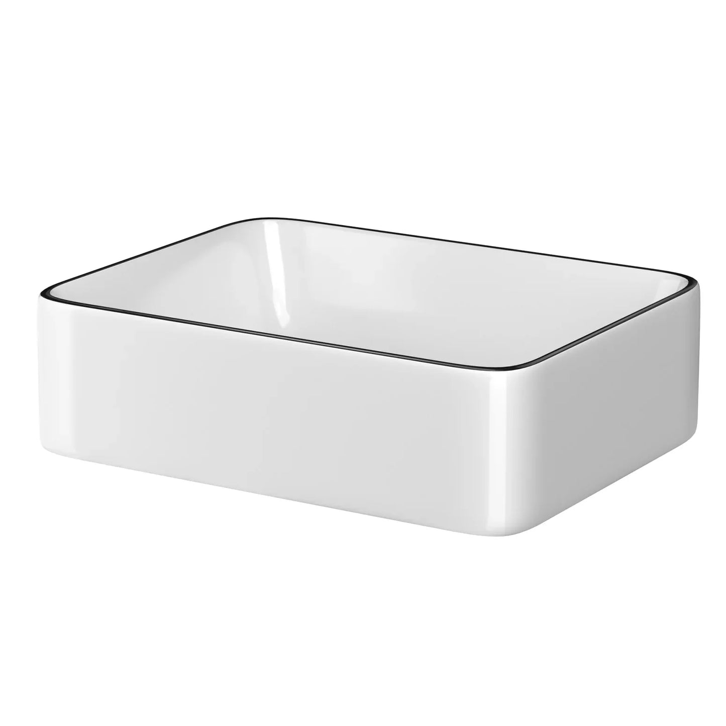 Cefito Bathroom Basin Ceramic Vanity Sink Hand Wash Bowl Above Counter 48x37cm - Mekamart Australia