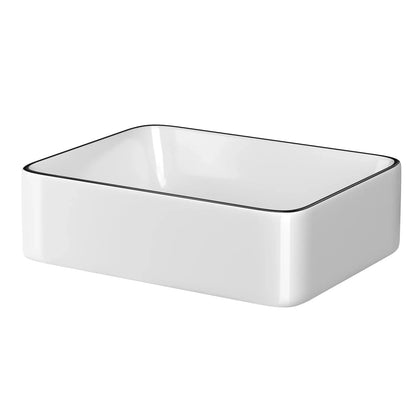 Cefito Bathroom Basin Ceramic Vanity Sink Hand Wash Bowl Above Counter 48x37cm - Mekamart Australia