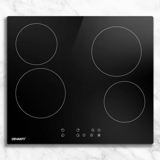 Devanti Electric Ceramic Cooktop 60cm Touch Control - Mekamart Australia