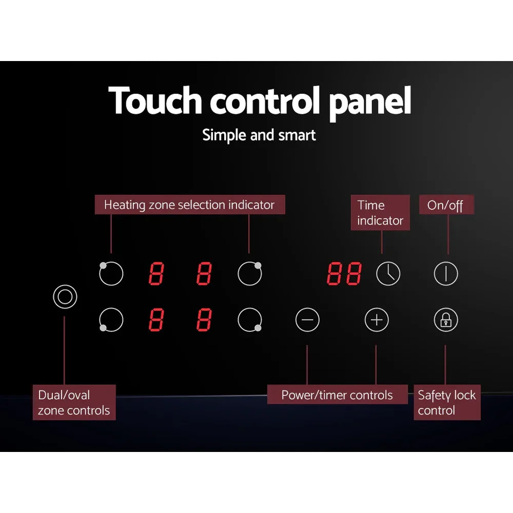 Devanti Electric Ceramic Cooktop 77cm - Mekamart Australia