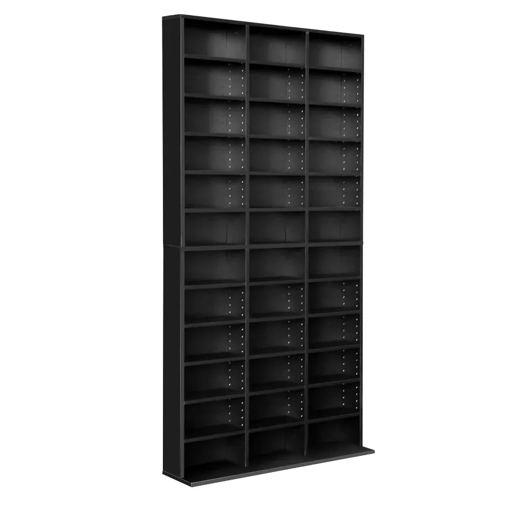 Artiss Bookshelf CD Storage Rack - BERT Black - Mekamart Australia