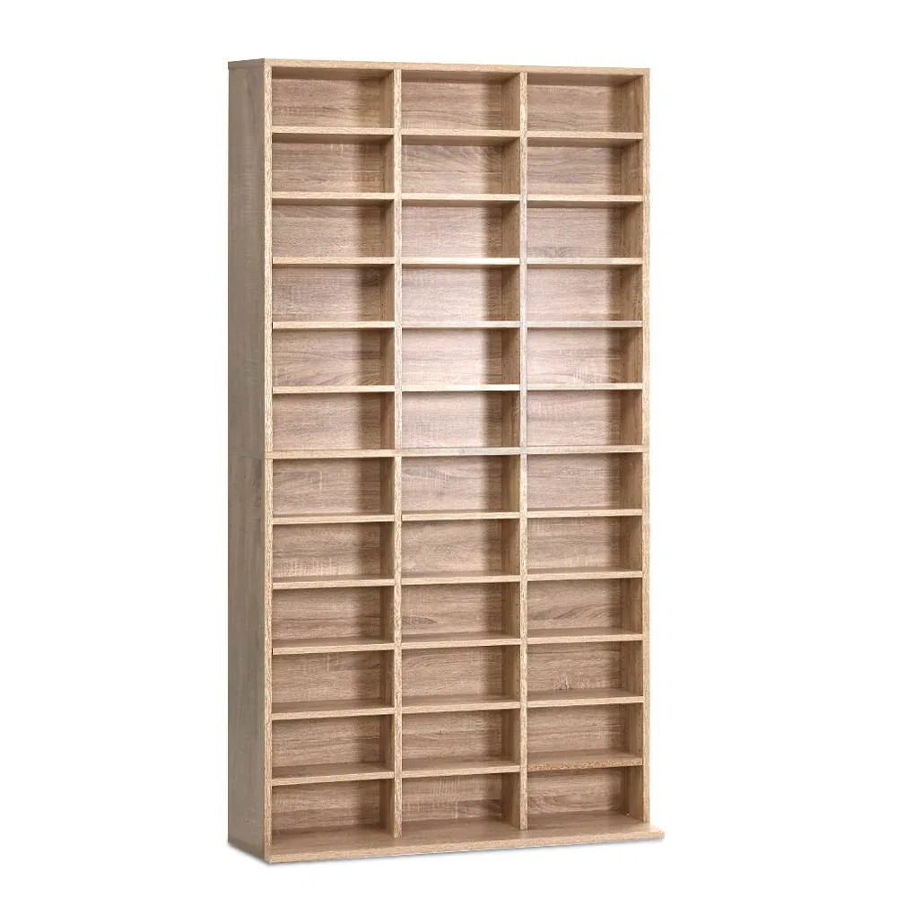 Artiss Bookshelf CD Storage Rack - BERT Oak - Mekamart Australia