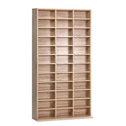 Artiss Bookshelf CD Storage Rack - BERT Oak - Mekamart Australia