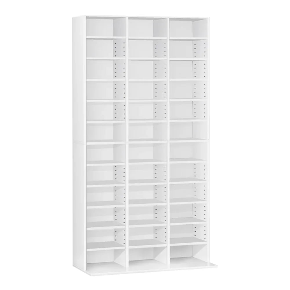 Artiss Bookshelf CD Storage Rack - BERT White - Mekamart Australia