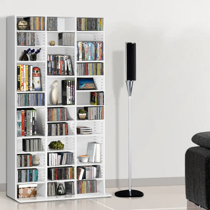 Artiss Bookshelf CD Storage Rack - BERT White - Mekamart Australia