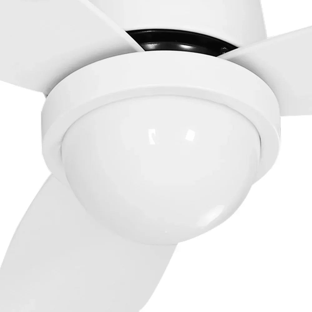 Devanti 52'' Ceiling Fan DC Motor LED Light Remote Control - White - Mekamart Australia