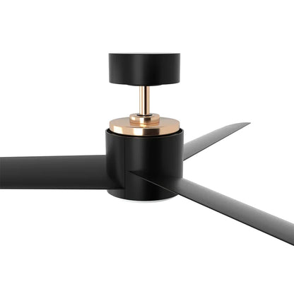 Devanti 52'' Ceiling Fan DC Motor w/Light w/Remote - Black - Mekamart Australia
