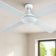 Devanti 52'' Ceiling Fan DC Motor 4 Blades w/Remote - White - Mekamart Australia
