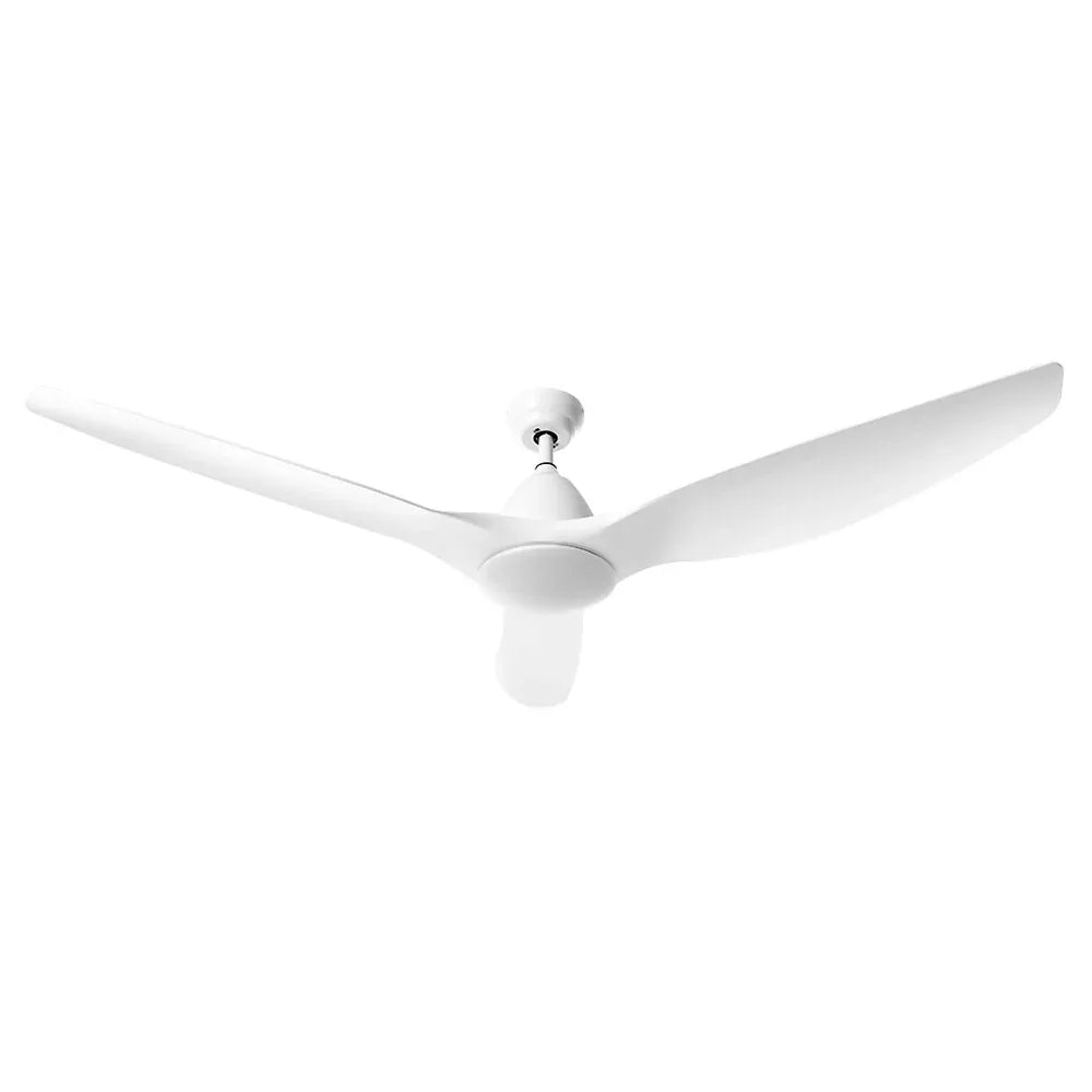 Devanti 64'' Ceiling Fan DC Motor w/Light w/Remote - White - Mekamart Australia