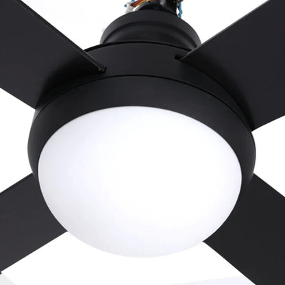 Devanti 52'' Ceiling Fan DC Motor w/Light w/Remote - Black - Mekamart Australia