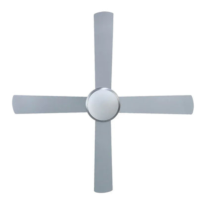 Devanti 52'' Ceiling Fan DC Motor w/Light w/Remote - Silver - Mekamart Australia