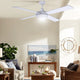 Devanti 52'' Ceiling Fan AC Motor w/Light w/Remote - White - Mekamart Australia