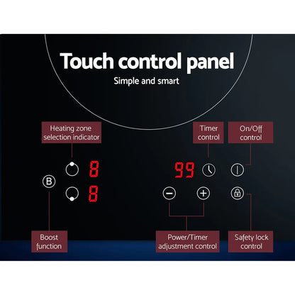 Devanti Induction Cooktop 30cm Electric Cooker - Mekamart Australia