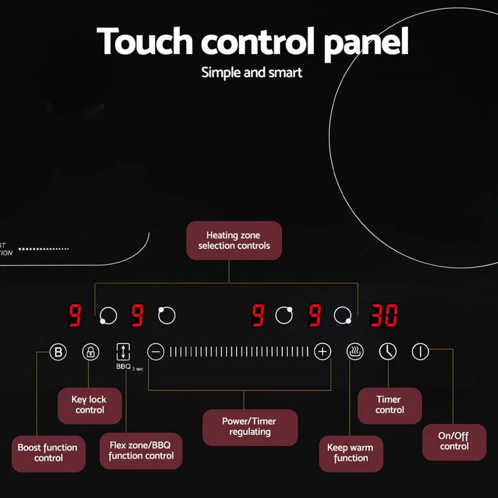 Devanti Induction Cooktop 60cm Electric Cooker - Mekamart Australia