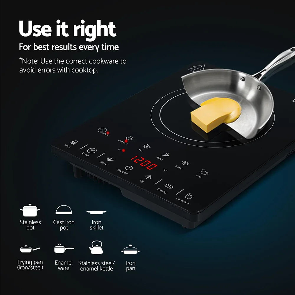 Devanti Electric Ceramic Cooktop 30cm - Mekamart Australia