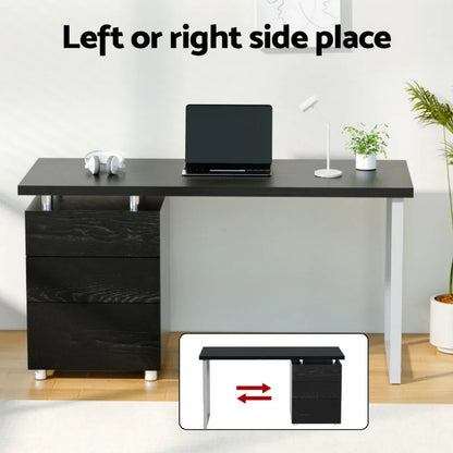 Artiss Computer Desk Drawer Black 140CM - Mekamart Australia