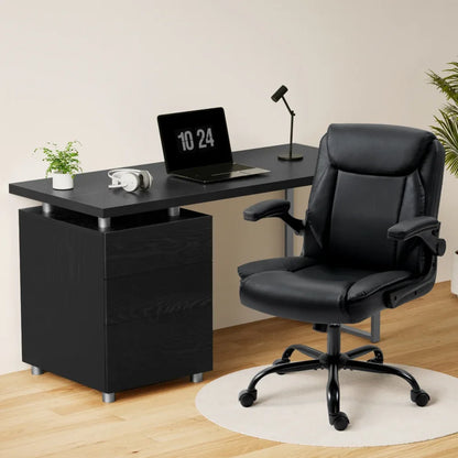Artiss Computer Desk Executive Office Chairs Sets Black - Mekamart Australia