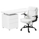 Artiss Computer Desk Executive Office Chairs Sets White - Mekamart Australia