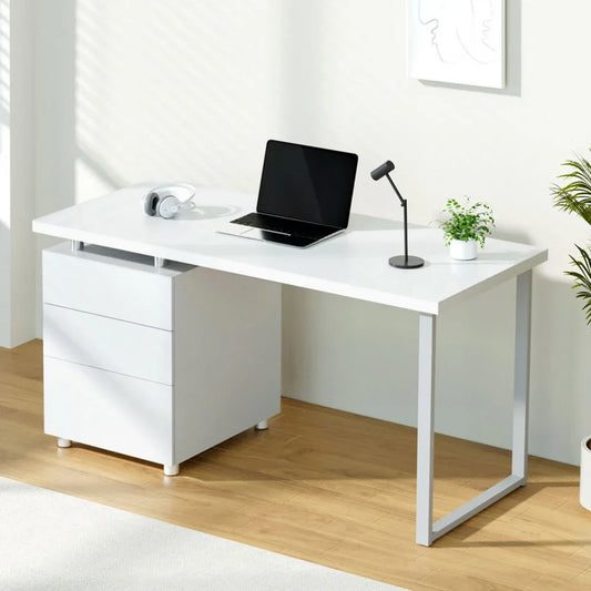 Artiss Computer Desk Drawer White 140CM - Mekamart Australia