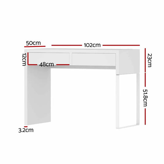 Artiss Computer Desk Drawer White - Mekamart Australia
