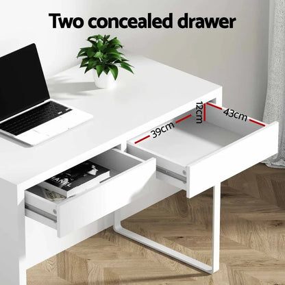 Artiss Computer Desk Drawer White - Mekamart Australia