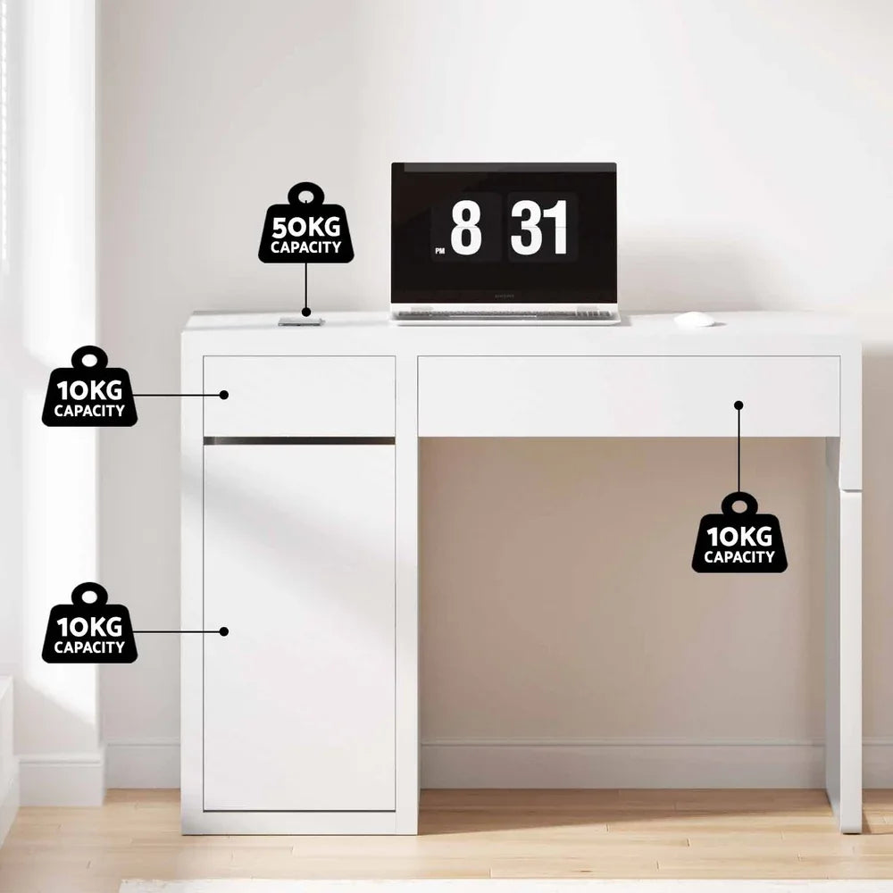 Artiss Computer Desk Drawer Cabinet White - Mekamart Australia