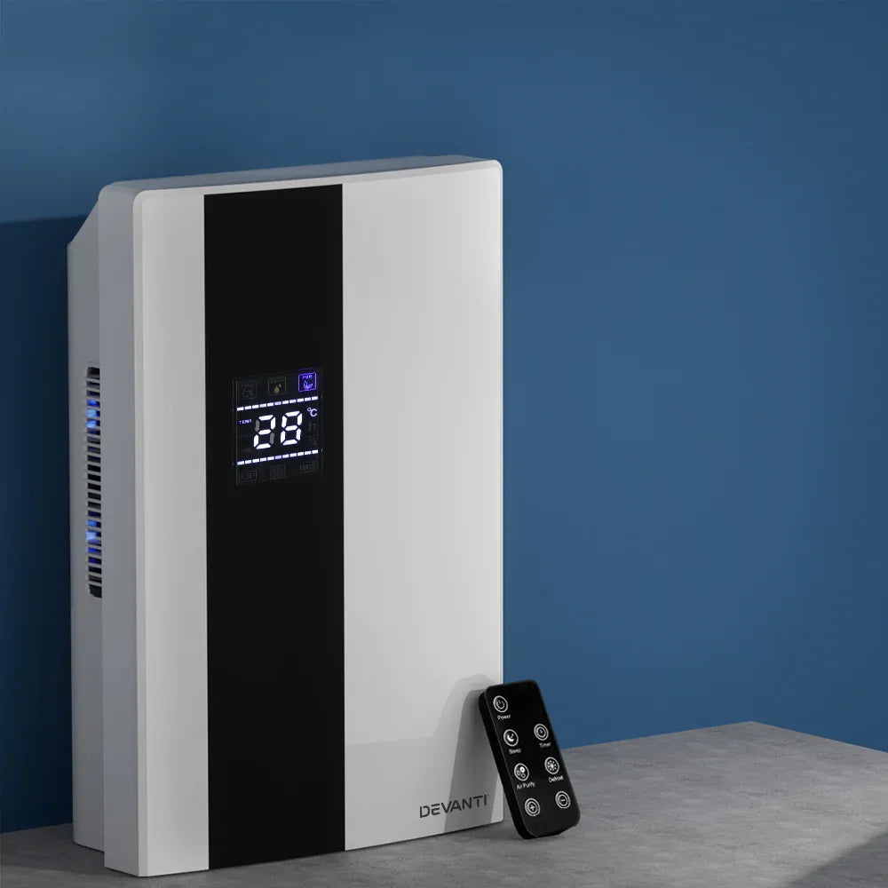 Devanti Dehumidifier 2L Air Purifier White - Mekamart Australia