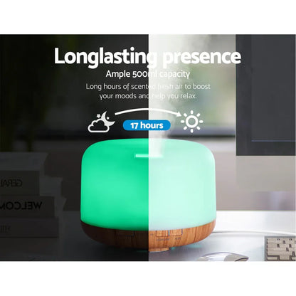 Devanti Aroma Diffuser Aromatherapy Humidifier 500ml - Mekamart Australia