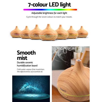 Devanti Aroma Diffuser Aromatherapy Humidifier 300ml - Mekamart Australia