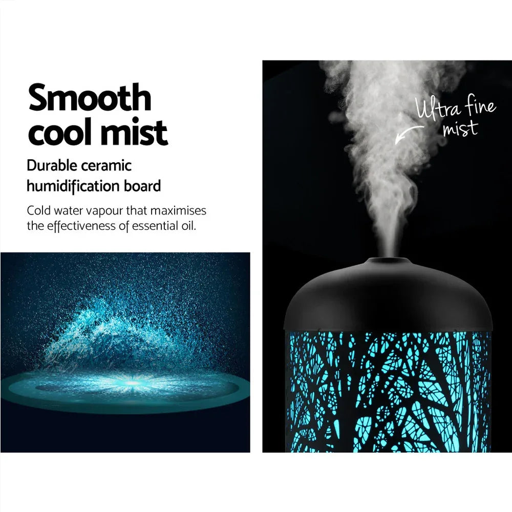 Devanti Aroma Diffuser Aromatherapy Black 160ml - Mekamart Australia