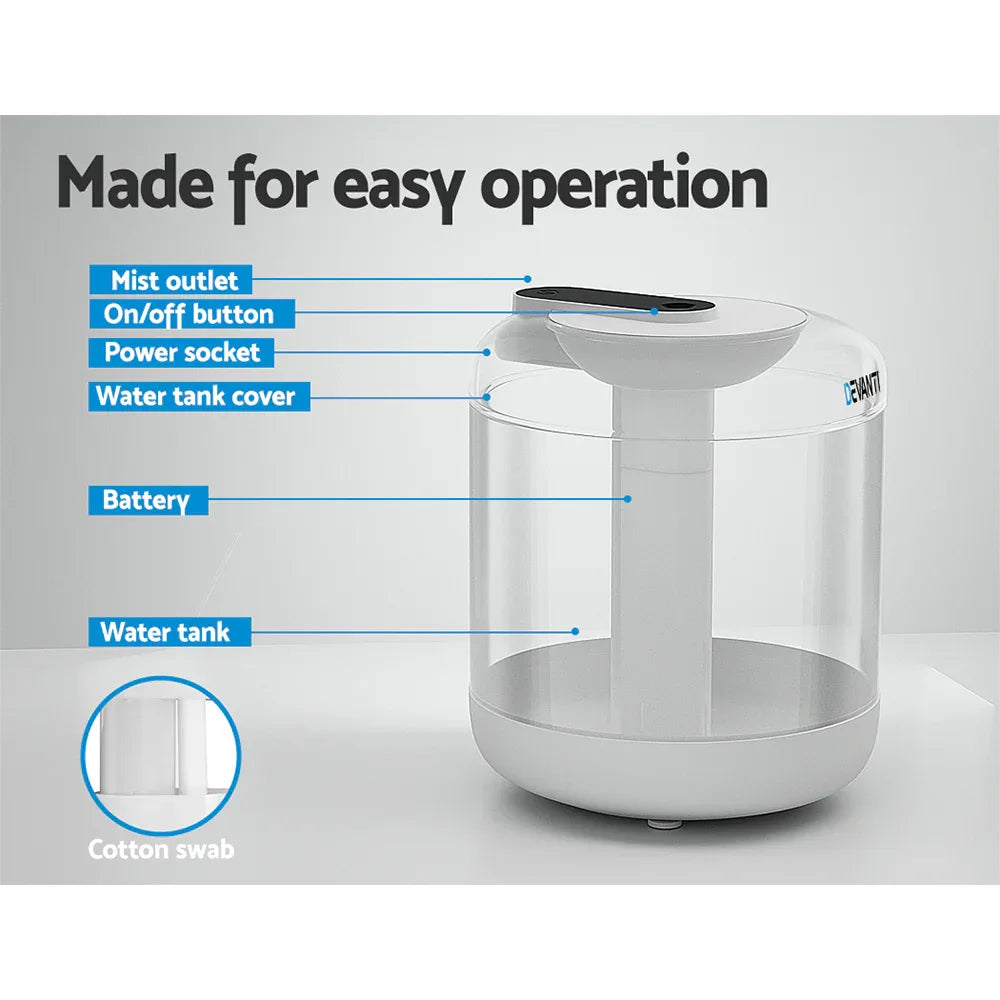 Devanti Aroma Diffuser Aromatherapy Humidifier 1L - Mekamart Australia