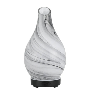 Devanti Aromatherapy Aroma Diffuser Essential Oil Humidifier LED Glass Marble - Mekamart Australia