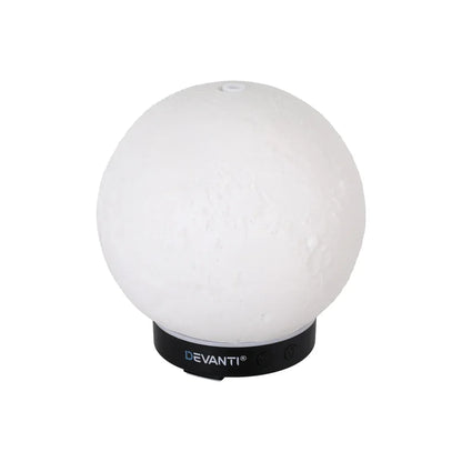 Devanti Ultrasonic Aroma Diffuser Aromatherapy Moon Lamp 100ml - Mekamart Australia